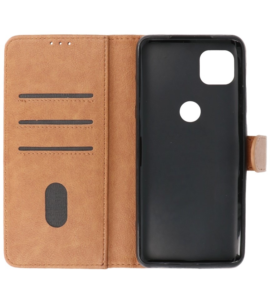 Bookstyle Wallet Cases Hoesje voor Moto G 5G Bruin