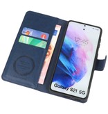 Luxury Wallet Case for Samsung Galaxy S21 Navy