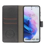 Luksus pungetui til Samsung Galaxy S21 sort