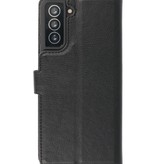 Luxe Portemonnee Hoesje voor Samsung Galaxy S21 Zwart