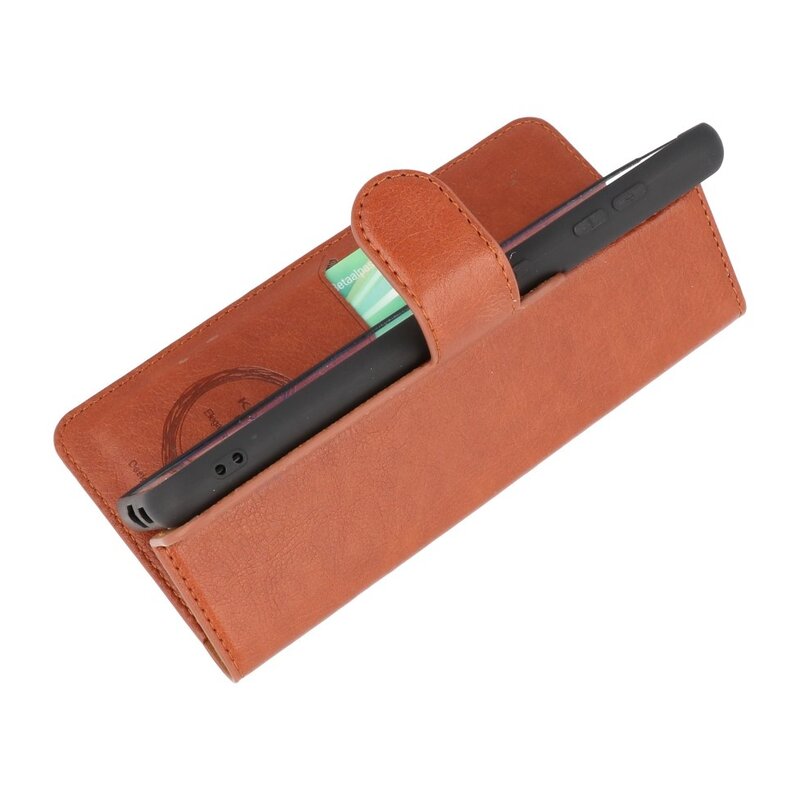 Luxury Wallet Case for Samsung Galaxy S21 Brown