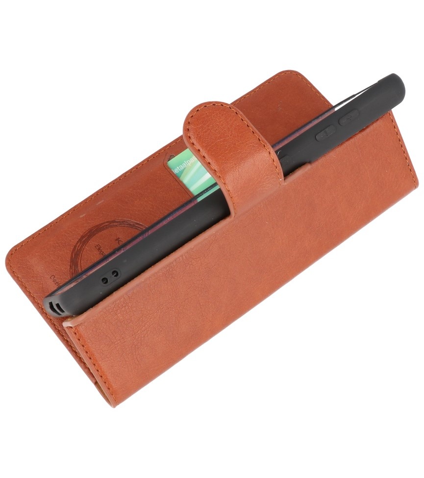 Luxury Wallet Case for Samsung Galaxy S21 Brown