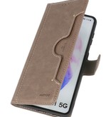 Luxus-Brieftasche für Samsung Galaxy S21 Grau