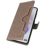 Funda Cartera de Lujo para Samsung Galaxy S21 Gris