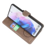 Luxury Wallet Case for Samsung Galaxy S21 Gray