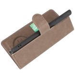 Etui Portefeuille de Luxe pour Samsung Galaxy S21 Gris