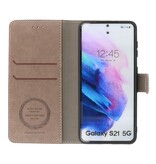 Luksus pungetui til Samsung Galaxy S21 Grå