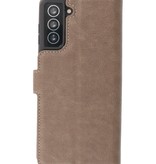 Luxury Wallet Case for Samsung Galaxy S21 Gray