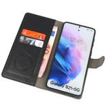 Luxus Brieftasche Hülle für Samsung Galaxy S21 Plus Schwarz