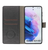 Luksus pung taske til Samsung Galaxy S21 Plus sort