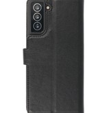 Etui Portefeuille de Luxe pour Samsung Galaxy S21 Plus Noir