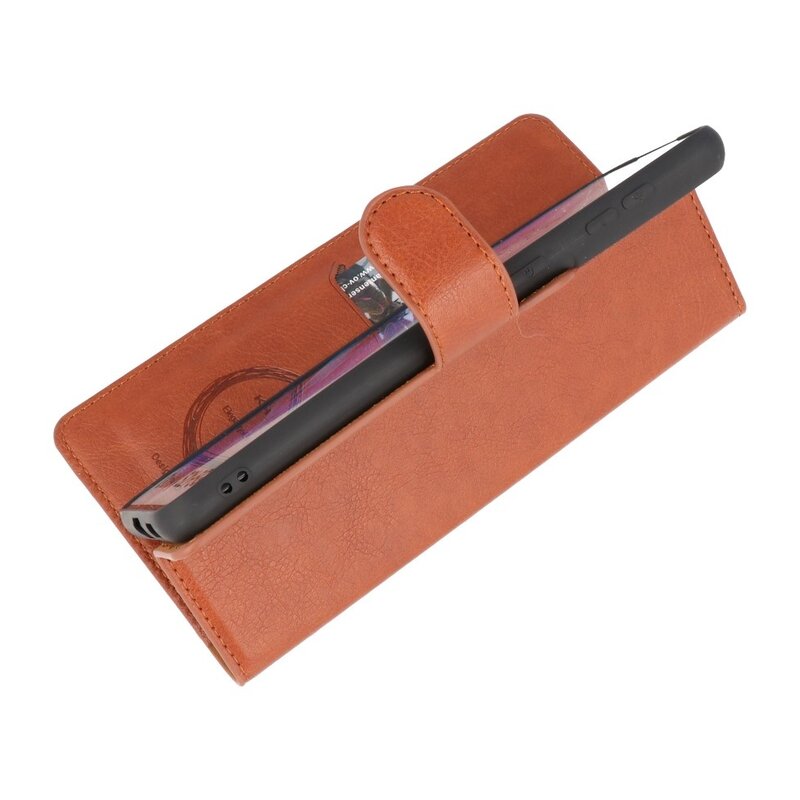 Luxe Portemonnee Hoesje voor Samsung Galaxy S21 Plus Bruin