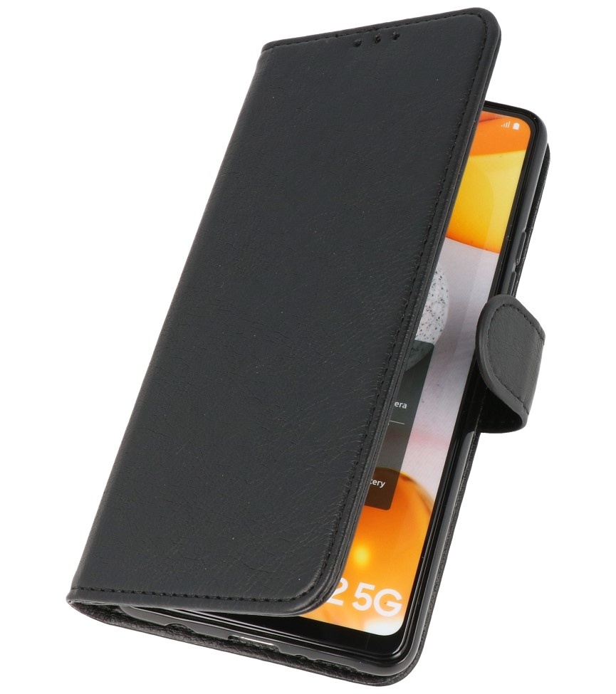 Custodia a portafoglio Bookstyle per Samsung Galaxy A42 5G nera