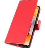 Bookstyle Wallet Cases Hoesje voor Samsung Galaxy A42 5G Rood