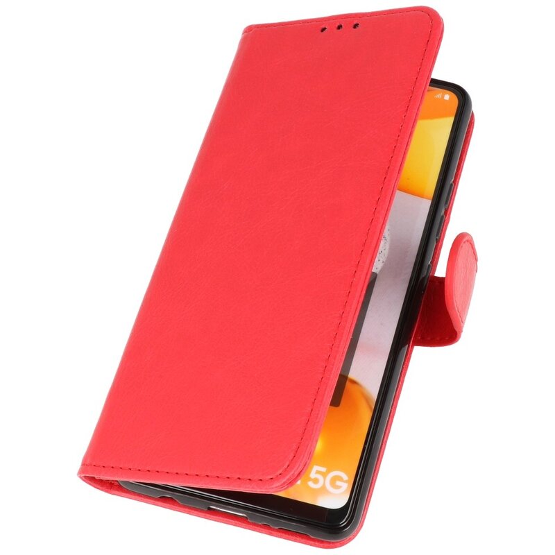 Bookstyle Wallet Cases Hoesje voor Samsung Galaxy A42 5G Rood