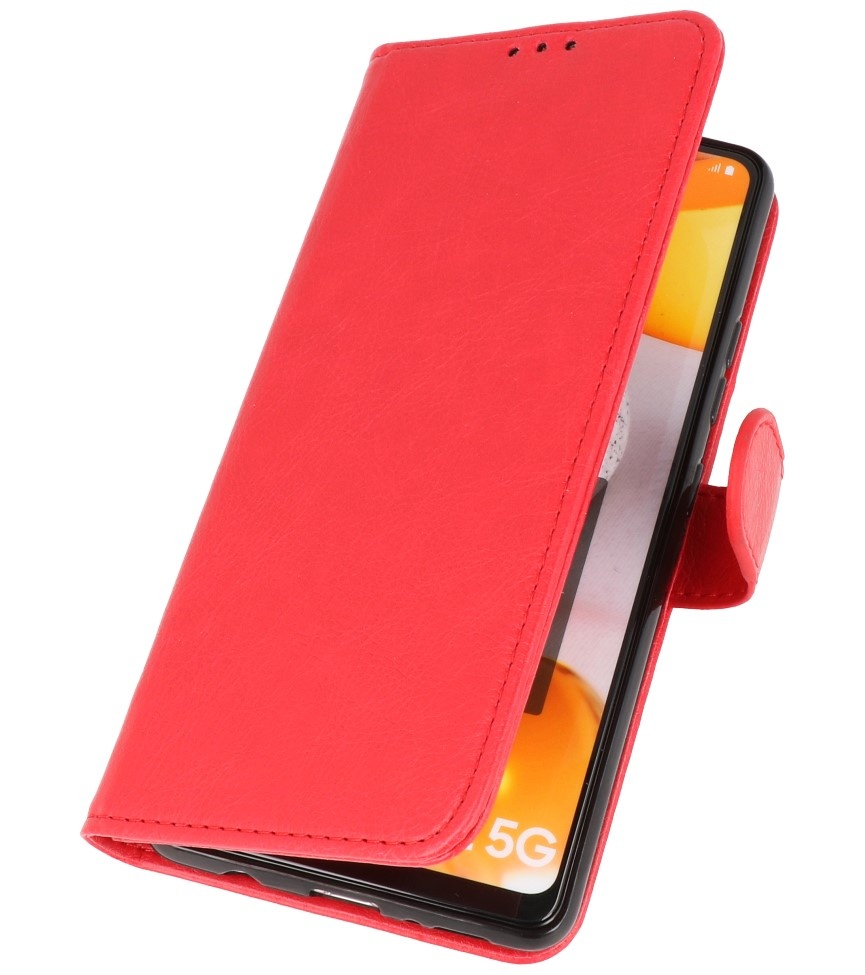 Bookstyle Wallet Cases Hoesje voor Samsung A42 5G Rood