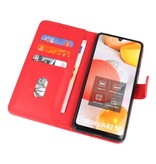 Bookstyle Wallet Cases Hoesje voor Samsung Galaxy A42 5G Rood