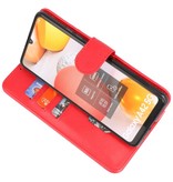 Bookstyle Wallet Cases Hoesje voor Samsung A42 5G Rood