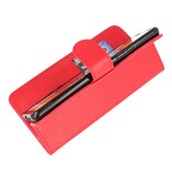 Bookstyle Wallet Cases Hoesje voor Samsung Galaxy A42 5G Rood