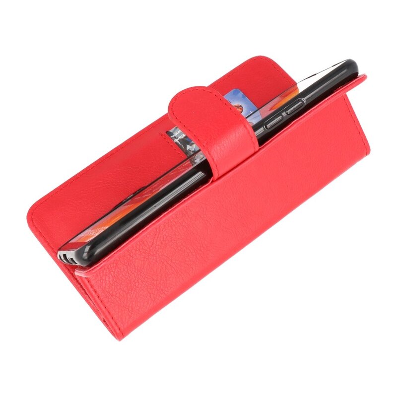 Bookstyle Wallet Cases Hoesje voor Samsung Galaxy A42 5G Rood