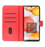 Bookstyle Wallet Cases Hoesje voor Samsung A42 5G Rood