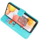 Bookstyle Wallet Cases Hülle für Samsung Galaxy A42 5G Grün