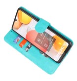 Bookstyle Wallet Tasker Taske til Samsung Galaxy A42 5G Grøn