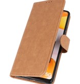 Custodia a portafoglio Bookstyle per Samsung Galaxy A42 5G marrone