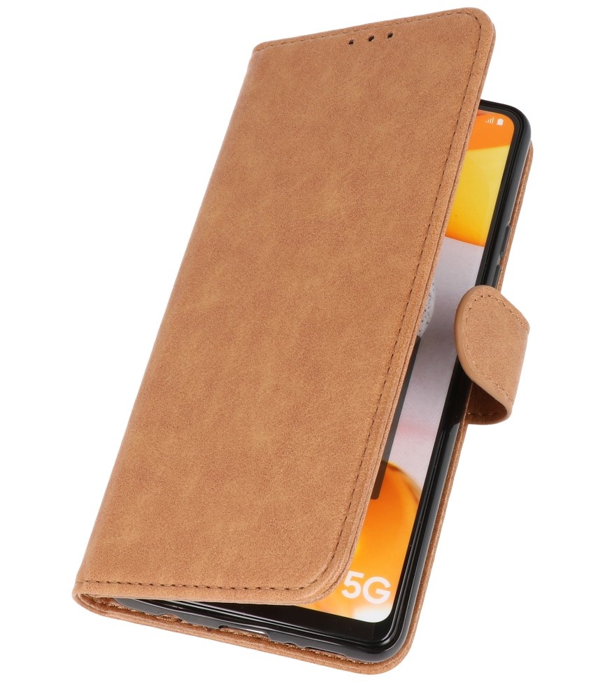 Bookstyle Wallet Cases Case for Samsung Galaxy A42 5G Brown