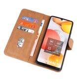 Bookstyle Tegnebog Etui til Samsung Galaxy A42 5G Brun