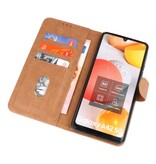 Bookstyle Wallet Cases Hoesje voor Samsung Galaxy A42 5G Bruin