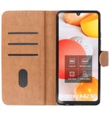 Étuis Portefeuille Bookstyle pour Samsung Galaxy A42 5G Marron