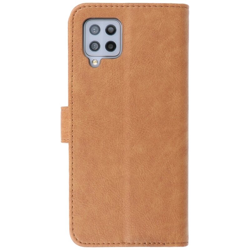 Custodia a portafoglio Bookstyle per Samsung Galaxy A42 5G marrone