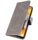 Custodia a portafoglio Bookstyle per Samsung Galaxy A42 5G grigio