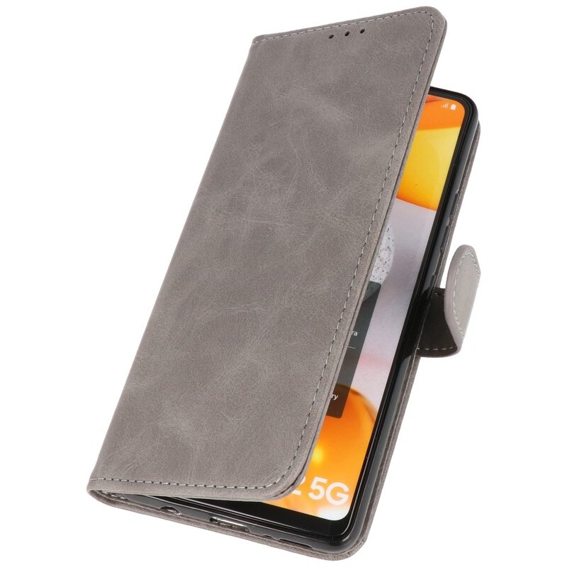 Bookstyle Wallet Cases Case for Samsung Galaxy A42 5G Gray