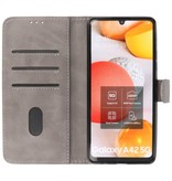 Bookstyle Wallet Cases Case for Samsung Galaxy A42 5G Gray