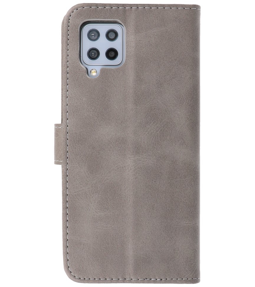 Bookstyle Wallet Cases Hülle für Samsung Galaxy A42 5G Grau