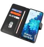 Bookstyle Wallet Cases Étui pour Samsung Galaxy S20 FE Noir