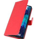 Custodia a portafoglio Bookstyle per Samsung Galaxy S20 FE Red