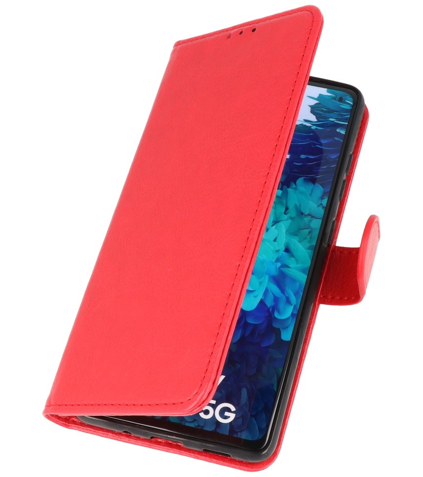 Bookstyle Wallet Tasker Taske til Samsung Galaxy S20 FE Rød