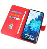 Bookstyle Wallet Cases Hoesje voor Samsung Galaxy S20 FE Rood