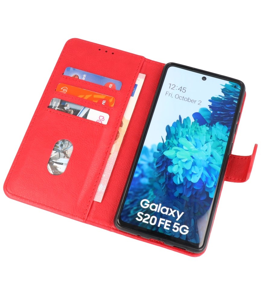 Bookstyle Wallet Cases Case for Samsung Galaxy S20 FE Red