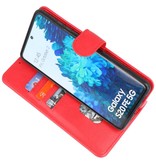 Bookstyle Wallet Cases Case for Samsung Galaxy S20 FE Red