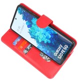 Bookstyle Wallet Tasker Taske til Samsung Galaxy S20 FE Rød
