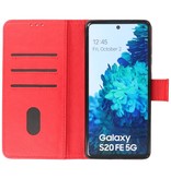 Custodia a portafoglio Bookstyle per Samsung Galaxy S20 FE Red