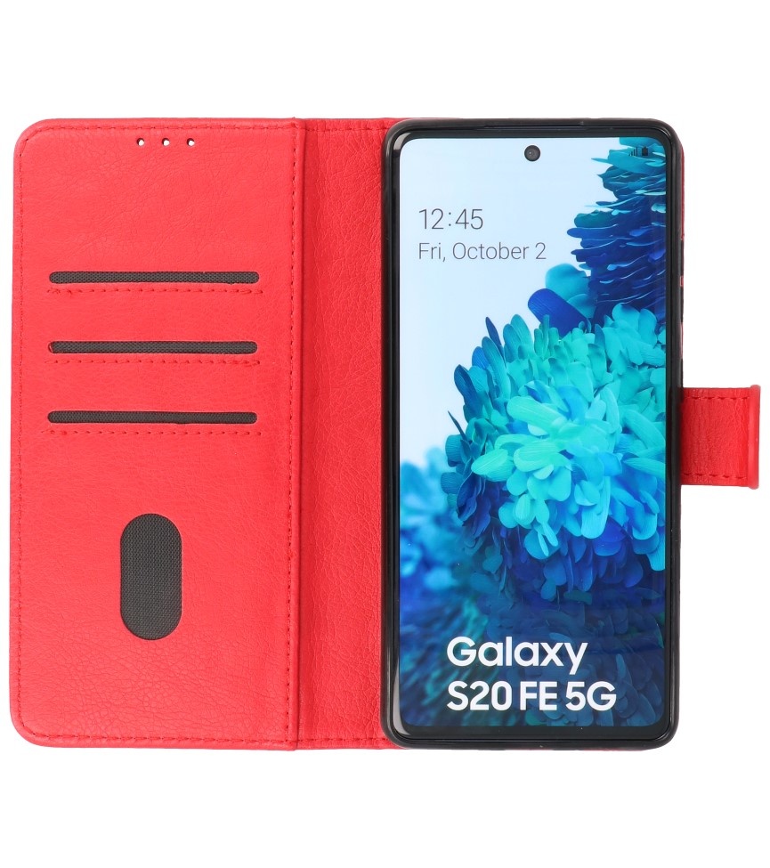 Bookstyle Wallet Cases Case for Samsung Galaxy S20 FE Red