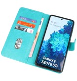 Bookstyle Wallet Cases Hoesje voor Samsung Galaxy S20 FE Groen