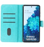 Bookstyle Wallet Cases Hoesje voor Samsung Galaxy S20 FE Groen