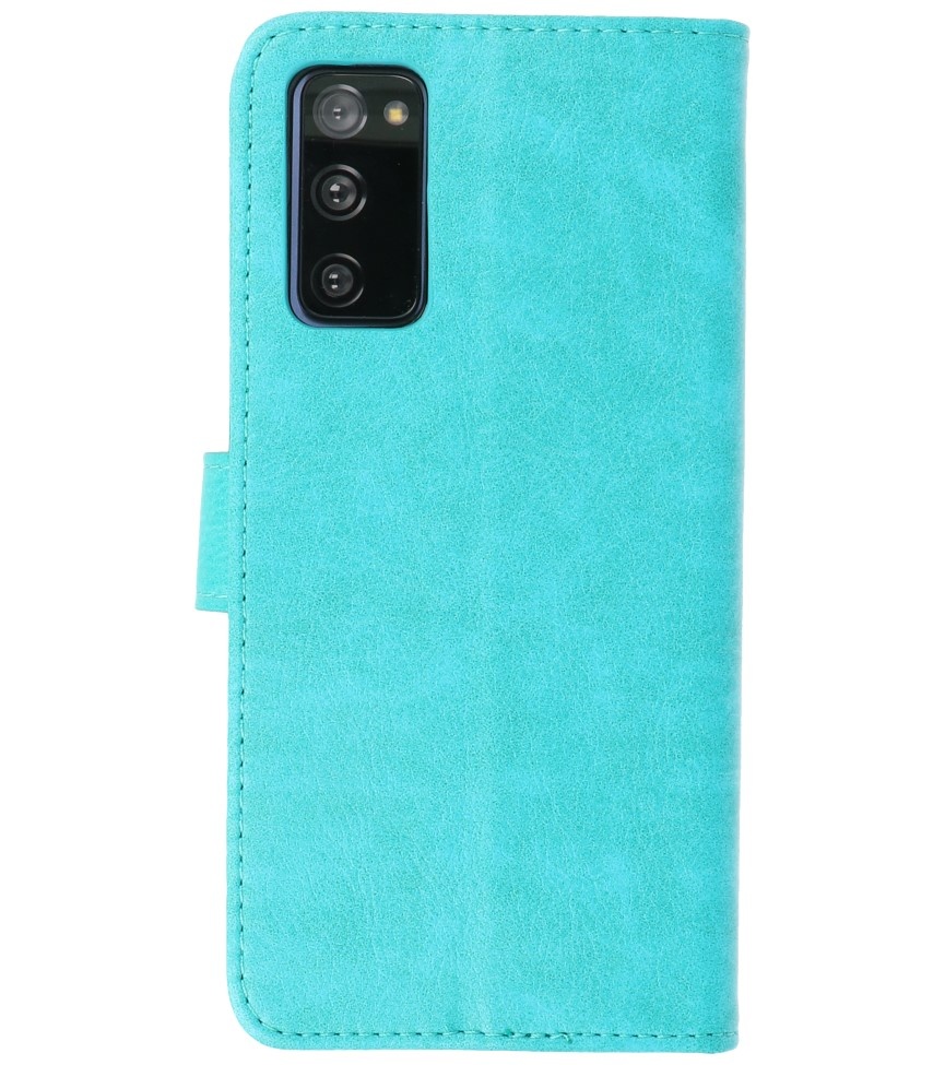 Bookstyle Wallet Cases Hoesje voor Samsung Galaxy S20 FE Groen