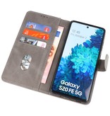 Bookstyle Wallet Cases Hoesje voor Samsung Galaxy S20 FE Grijs